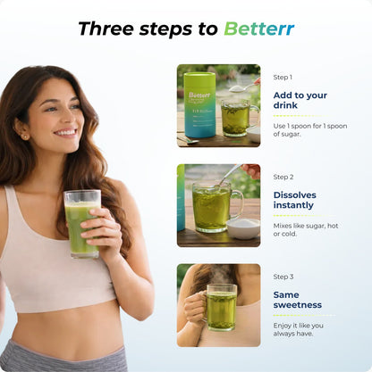 The Better Sugar Zero Calorie Monk Fruit + Allulose Sweetener